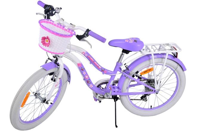 Volare Lovely Kinderfahrrad - Mädchen - 20 Zoll - Lila - 6 Gänge