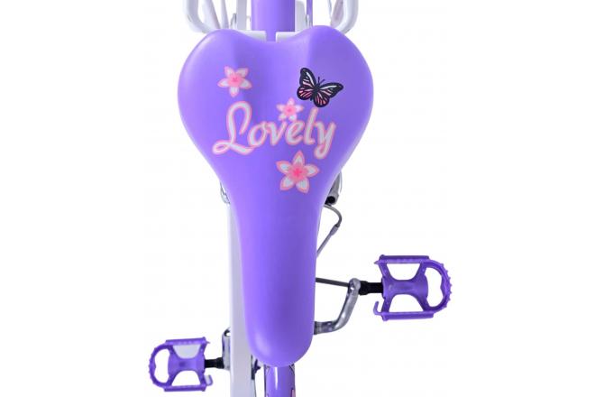 Volare Lovely Kinderfahrrad - Mädchen - 20 Zoll - Lila - Zweihandbremsen