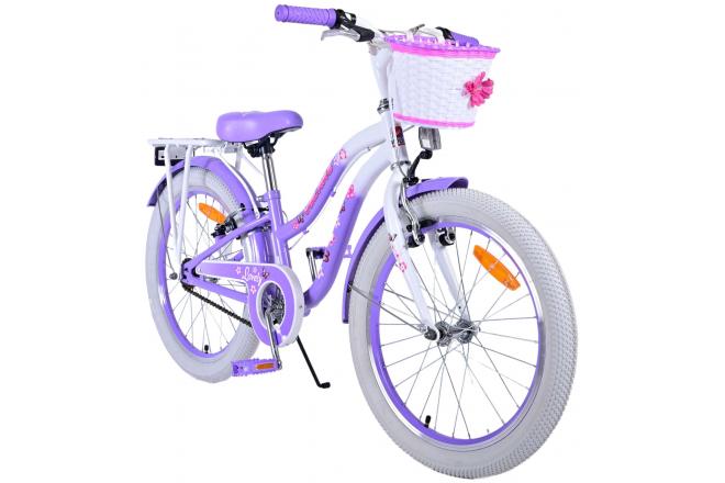 Volare Lovely Kinderfahrrad - Mädchen - 20 Zoll - Lila - Zweihandbremsen