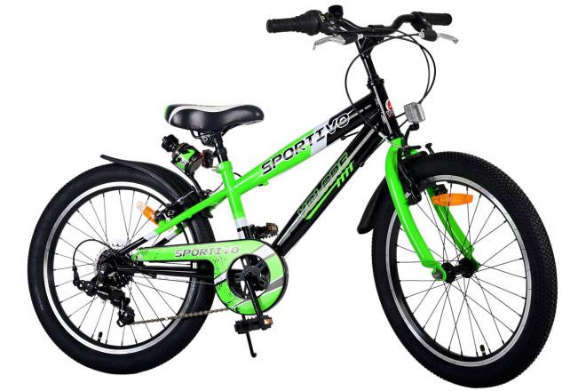 Volare Sportivo Kinderfahrrad - Jungen - 20 Zoll - Grün - 7 Gänge