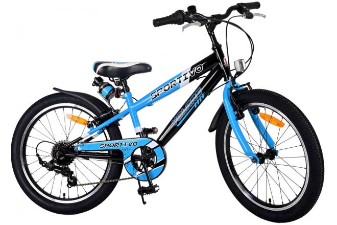 Volare Sportivo Kinderfahrrad - Jungen - 20 Zoll - Blau - 7 Gänge