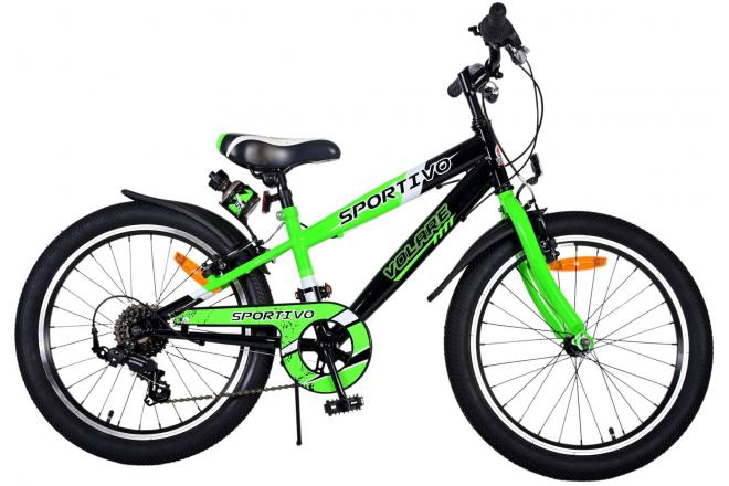 Volare Sportivo Kinderfahrrad - Jungen - 20 Zoll - Grün - 7 Gänge