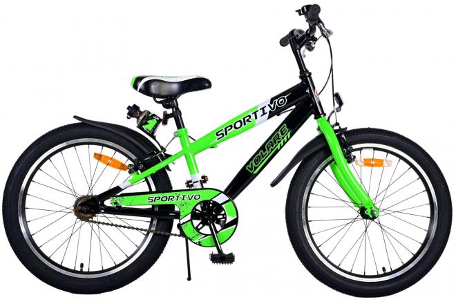 Volare Sportivo Kinderfahrrad - Jungen - 20 Zoll - Grün - Zweihandbremsen