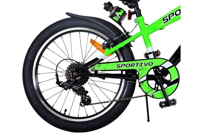 Volare Sportivo Kinderfahrrad - Jungen - 20 Zoll - Grün - 7 Gänge