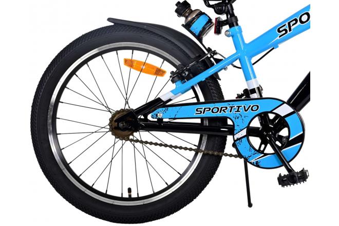 Volare Sportivo Kinderfahrrad - Jungen - 20 Zoll - Blau - Zweihandbremsen