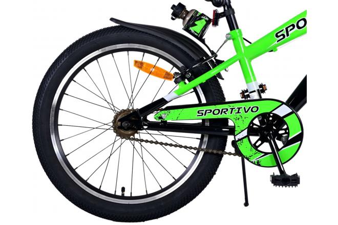 Volare Sportivo Kinderfahrrad - Jungen - 20 Zoll - Grün - Zweihandbremsen