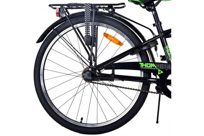 Volare Thombike Kinderfahrrad - Jungen - 24 Zoll - Grün Schwarz - 3 Gänge