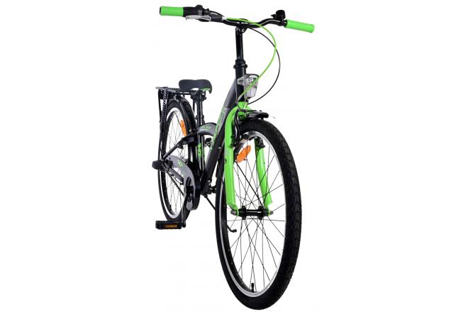 Volare Thombike Kinderfahrrad - Jungen - 24 Zoll - Grün Schwarz - 3 Gänge