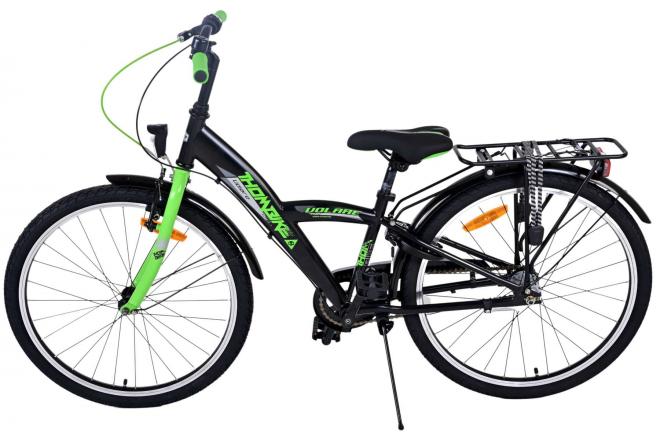 Volare Thombike Kinderfahrrad - Jungen - 24 Zoll - Grün Schwarz - 3 Gänge