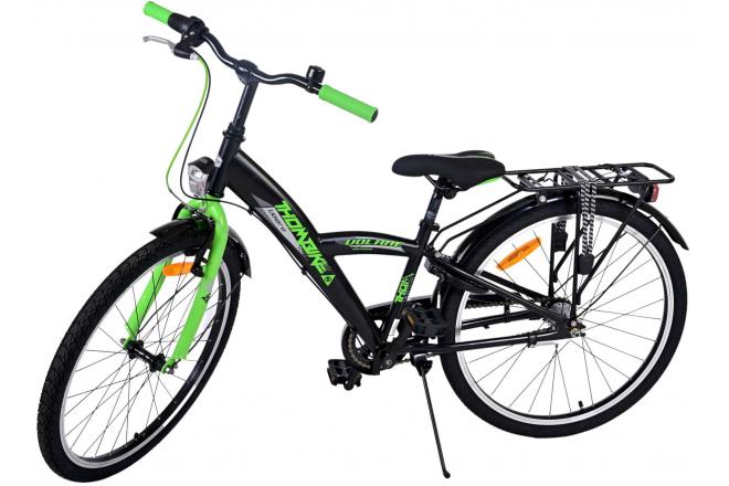 Volare Thombike Kinderfahrrad - Jungen - 24 Zoll - Grün Schwarz - 3 Gänge