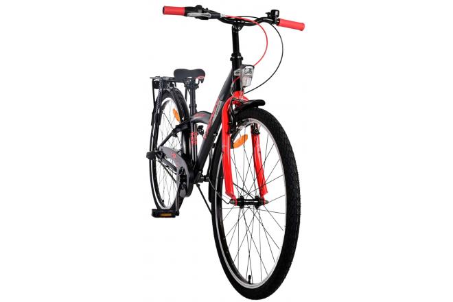 Volare Thombike Kinderfahrrad - Jungen - 26 Zoll - Schwarz Rot - 3 Gänge