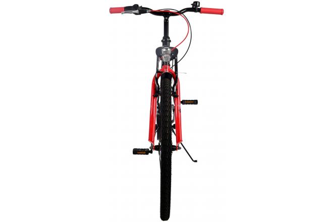 Volare Thombike Kinderfahrrad - Jungen - 26 Zoll - Schwarz Rot - 3 Gänge