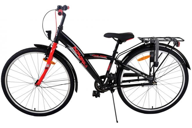 Volare Thombike Kinderfahrrad - Jungen - 26 Zoll - Schwarz Rot - 3 Gänge