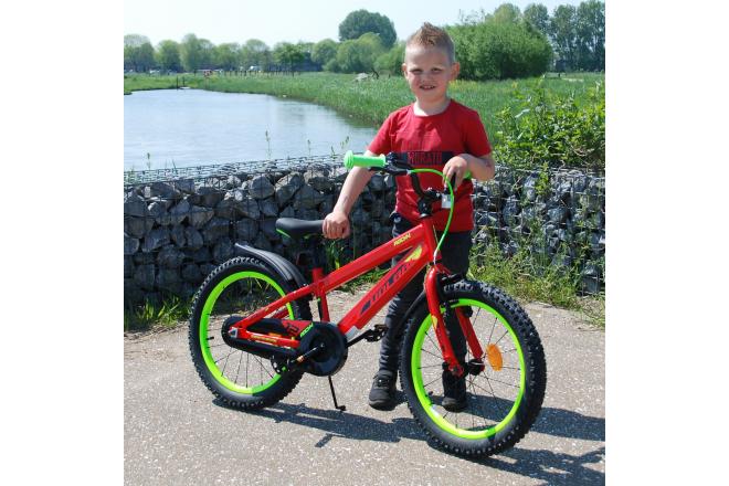 Volare Rocky Kinderfahrrad - Jungen - 16 Zoll - Rot