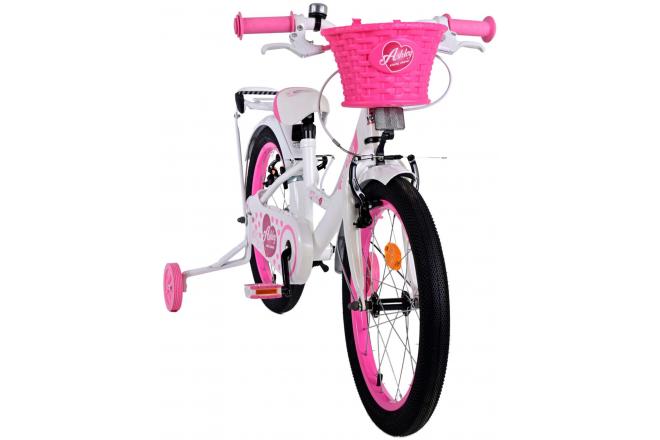 Volare Ashley Kinderfahrrad - Mädchen - 18 Zoll - Weiß - Zweihandbremsen