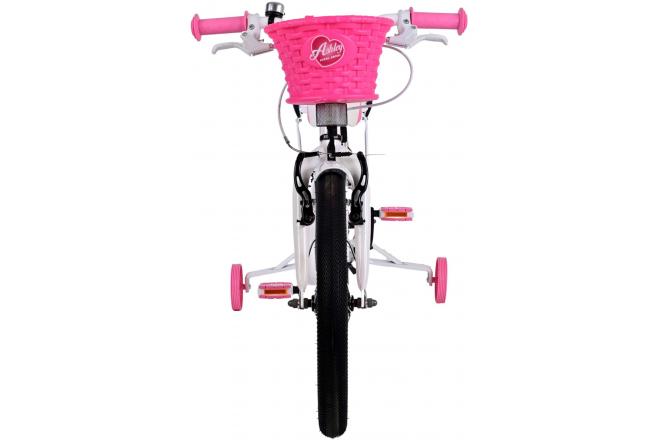 Volare Ashley Kinderfahrrad - Mädchen - 18 Zoll - Weiß - Zweihandbremsen