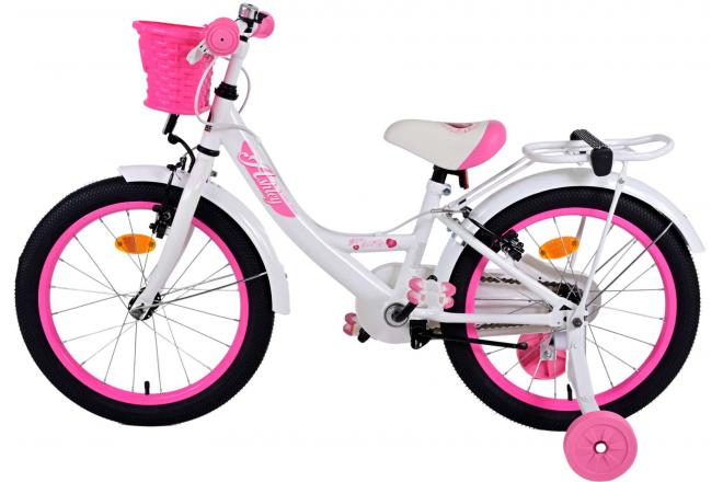 Volare Ashley Kinderfahrrad - Mädchen - 18 Zoll - Weiß - Zweihandbremsen
