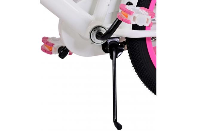 Volare Ashley Kinderfahrrad - Mädchen - 18 Zoll - Weiß - Zweihandbremsen