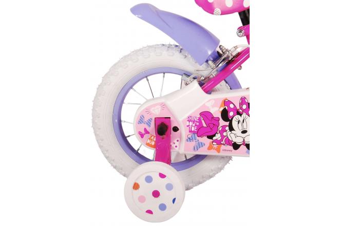 Disney Minnie Cutest Ever! Kinderfahrrad - Mädchen - 12 Zoll - Rosa - Zweihandbremsen