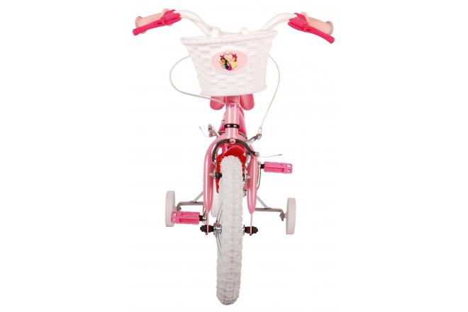 Disney Princess Kinderfahrrad - Mädchen - 14 Zoll - Rosa - Zweihandbremsen