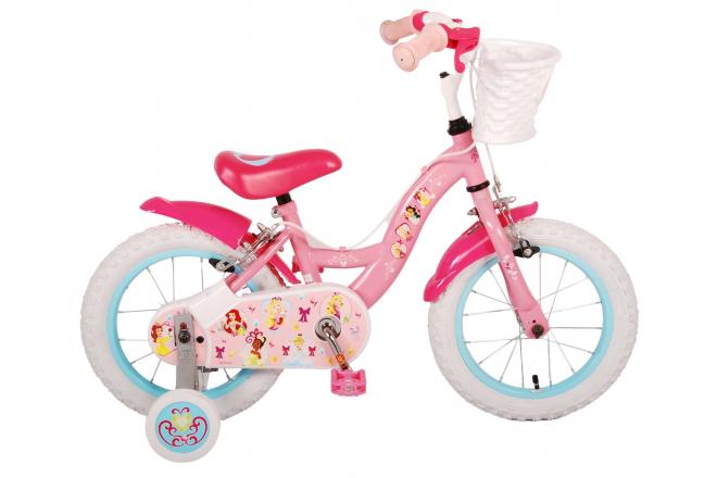 Disney Princess Kinderfahrrad - Mädchen - 14 Zoll - Rosa - Zweihandbremsen