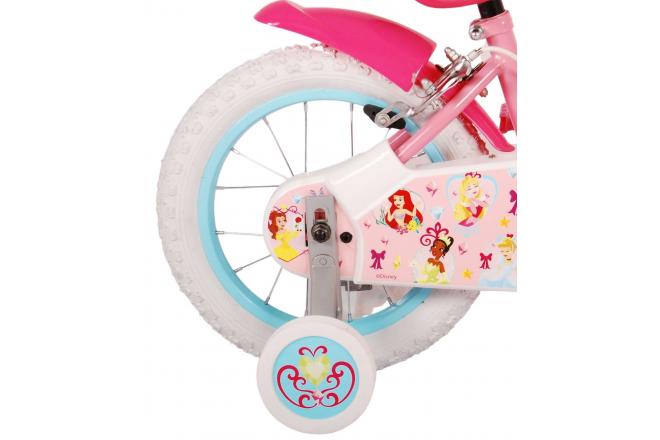 Disney Princess Kinderfahrrad - Mädchen - 14 Zoll - Rosa - Zweihandbremsen