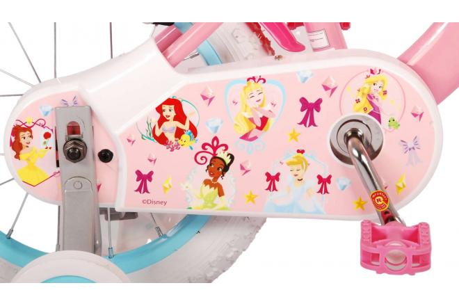 Disney Princess Kinderfahrrad - Mädchen - 14 Zoll - Rosa - Zweihandbremsen
