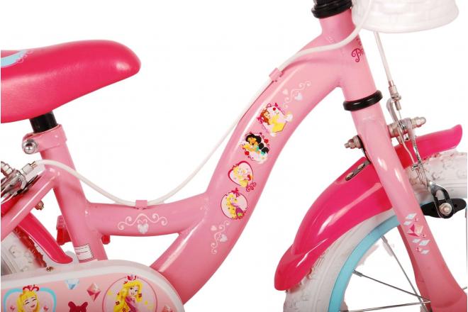 Disney Princess Kinderfahrrad - Mädchen - 14 Zoll - Rosa - Zweihandbremsen