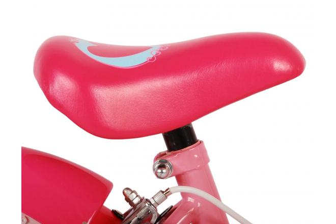 Disney Princess Kinderfahrrad - Mädchen - 14 Zoll - Rosa - Zweihandbremsen