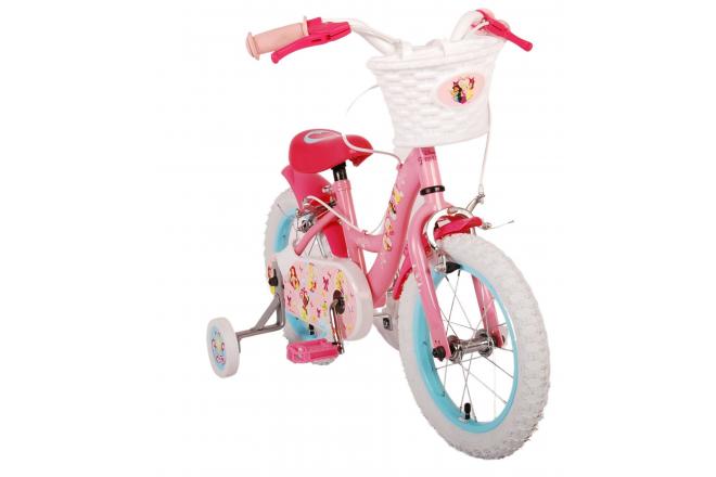 Disney Princess Kinderfahrrad - Mädchen - 14 Zoll - Rosa - Zweihandbremsen