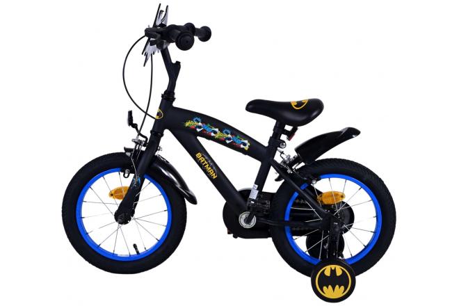 Batman Kinderfahrrad - Jungen - 14 Zoll - Schwarz - Zweihandbremsen