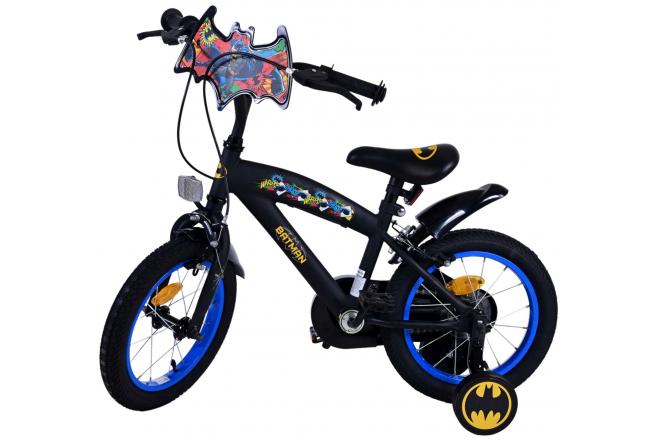 Batman Kinderfahrrad - Jungen - 14 Zoll - Schwarz - Zweihandbremsen