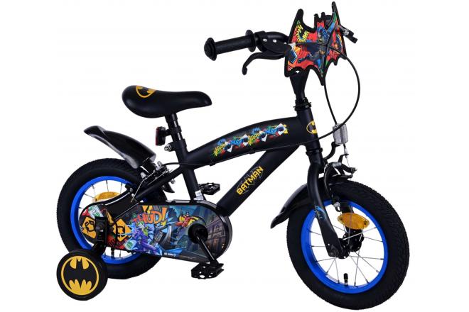 Batman Kinderfahrrad - Jungen - 12 Zoll - Schwarz - Zweihandbremsen