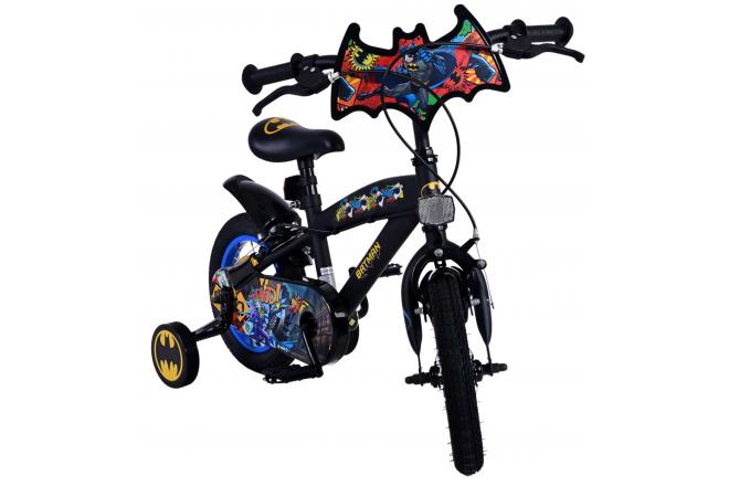 Batman Kinderfahrrad - Jungen - 12 Zoll - Schwarz - Zweihandbremsen