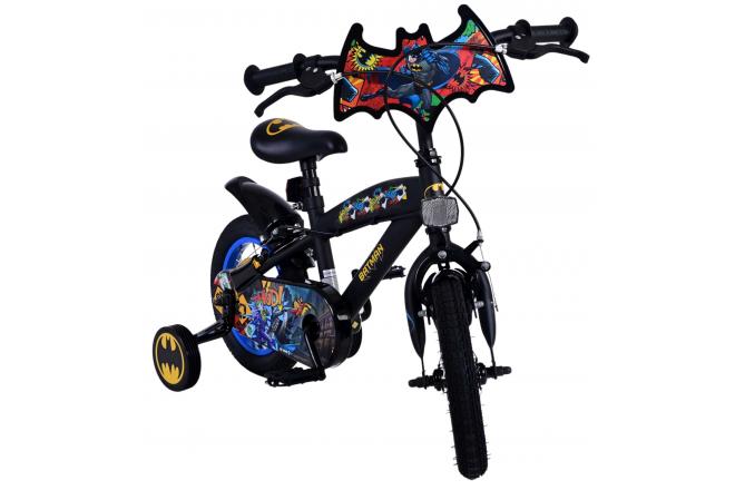 Batman Kinderfahrrad - Jungen - 12 Zoll - Schwarz - Zweihandbremsen