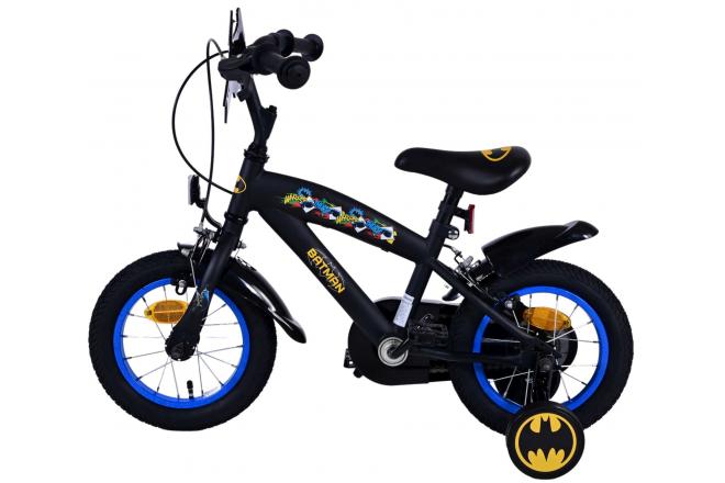 Batman Kinderfahrrad - Jungen - 12 Zoll - Schwarz - Zweihandbremsen