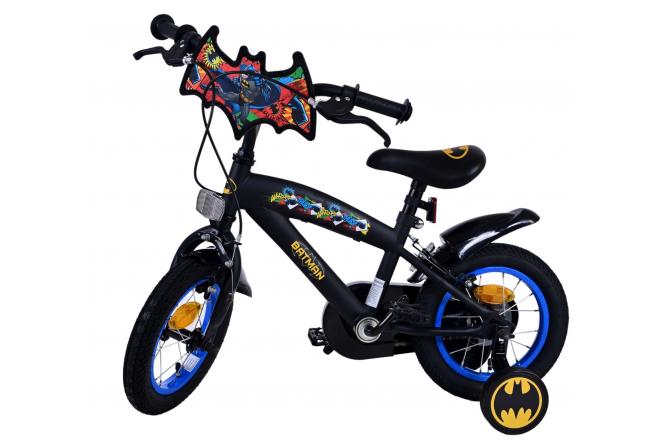 Batman Kinderfahrrad - Jungen - 12 Zoll - Schwarz - Zweihandbremsen