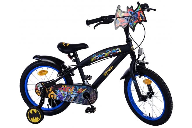 Batman Kinderfahrrad - Jungen - 16 Zoll - Schwarz - Zweihandbremsen