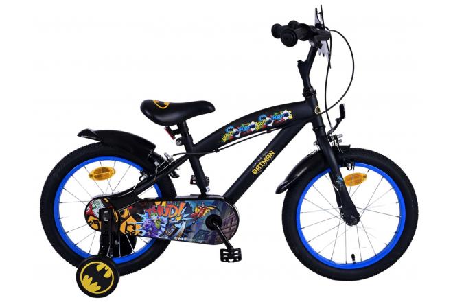 Batman Kinderfahrrad - Jungen - 16 Zoll - Schwarz - Zweihandbremsen