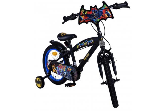 Batman Kinderfahrrad - Jungen - 16 Zoll - Schwarz - Zweihandbremsen