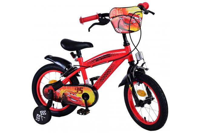 Disney Cars Kinderfahrrad - Jungen - 14 Zoll - Rot - Zwei Handbremsen