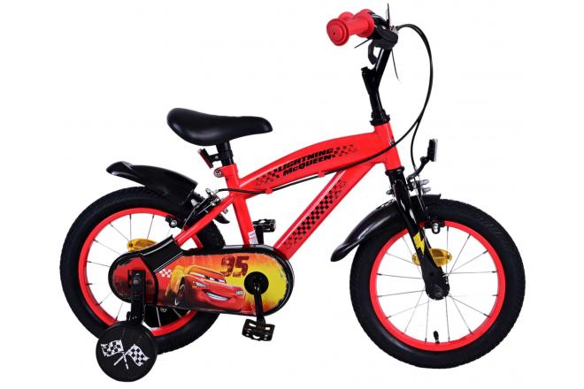 Disney Cars Kinderfahrrad - Jungen - 14 Zoll - Rot - Zwei Handbremsen