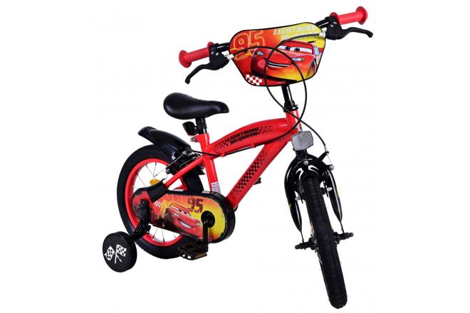 Disney Cars Kinderfahrrad - Jungen - 14 Zoll - Rot - Zwei Handbremsen