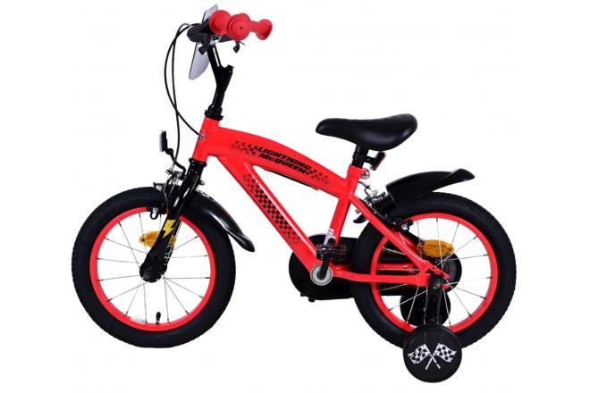 Disney Cars Kinderfahrrad - Jungen - 14 Zoll - Rot - Zwei Handbremsen