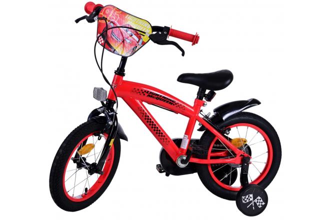 Disney Cars Kinderfahrrad - Jungen - 14 Zoll - Rot - Zwei Handbremsen