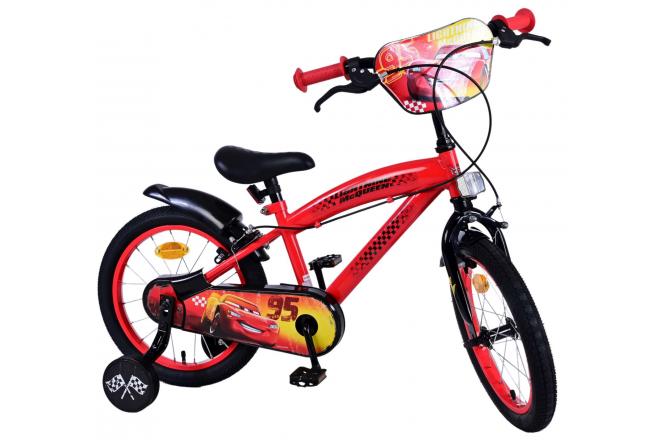 Disney Cars Kinderfahrrad - Jungen - 16 Zoll - Rot - Zwei Handbremsen