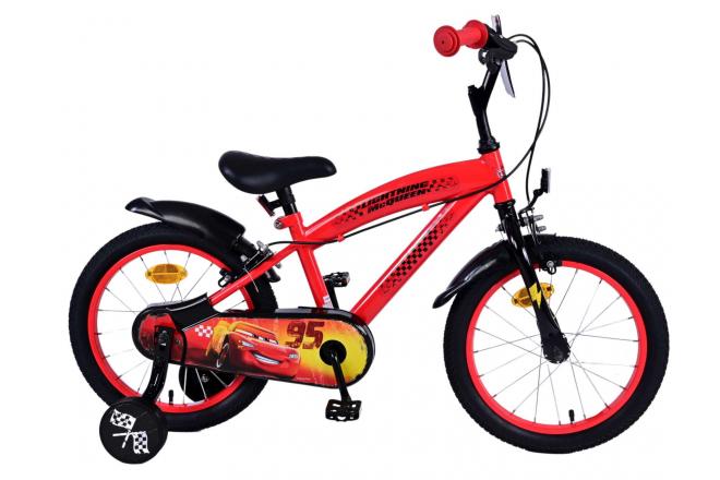 Disney Cars Kinderfahrrad - Jungen - 16 Zoll - Rot - 2 Handbremsen