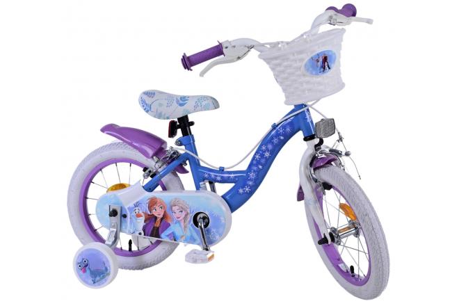 Disney Frozen 2 Kinderfiets - Meisjes - 12 inch - Blauw/Paars - Twee handremmen