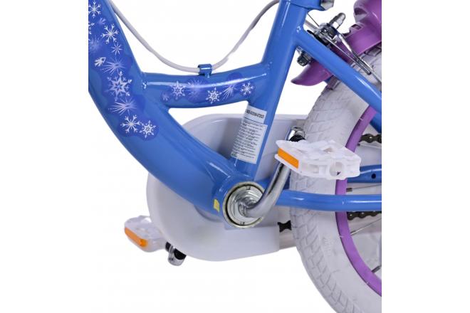 Disney Frozen 2 Kinderfiets - Meisjes - 12 inch - Blauw/Paars - Twee handremmen