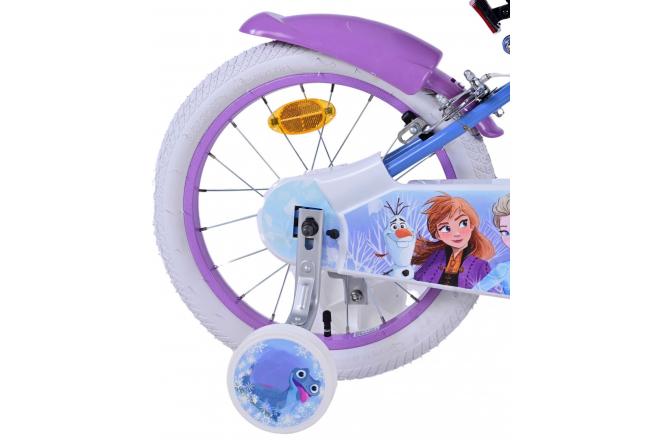 Disney Frozen 2 Kinderfiets - Meisjes - 12 inch - Blauw/Paars - Twee handremmen